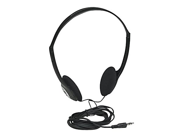 Manhattan Stereo On Ear Headphones 3.5mm Adjustable Split Headband Foam Earpads Speaker 80W max Standard 3.5mm stereo jack plug for audio