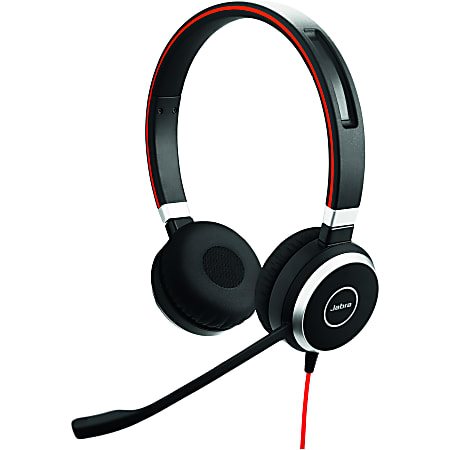 Jabra® Evolve 40 Microsoft® Lync Stereo Wired Over-The-Head Headphones