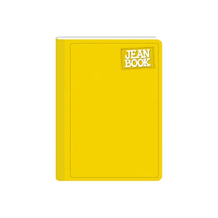 Norma Notebook, Jean, 100 Sheets, College-Ruled, 7-1/2" x 9-3/4", Yellow, Total Qty 1