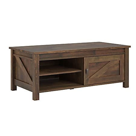 Ameriwood Home Farmington Coffee Table Rectangular 18 H x 48 W x 24 D ...