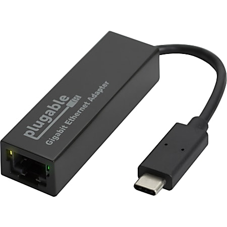 Plugable USB C Ethernet Adapter, Fast and Reliable Gigabit Connection - Compatible with Windows 11, 10, 8.1, 7, Linux, Chrome OS, Dell XPS, HP, Lenovo