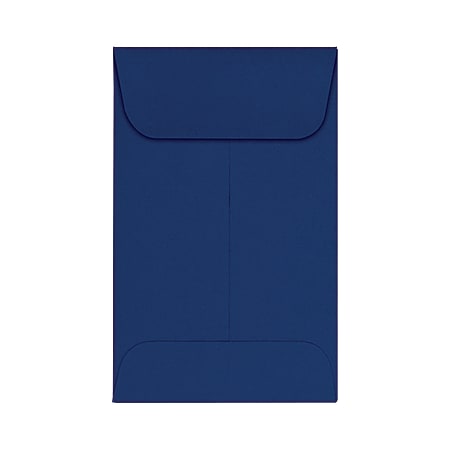 LUX Coin Envelopes, #1, Gummed Seal, Navy, Pack Of 1,000