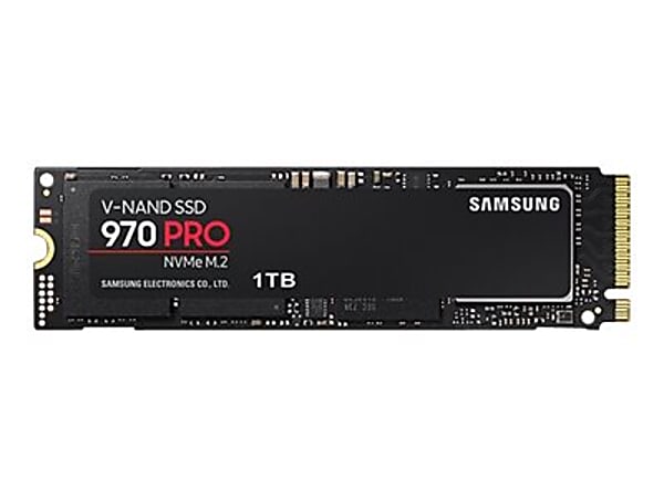 Samsung 970 PRO 1TB Internal Solid State Drive, PCI Express, M.2 2280, MZ-V7P1T0E