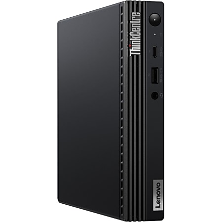 Lenovo ThinkCentre M70q Gen 2 11MY001RUS Desktop Computer - Intel Core i5 I5-11400T Hexa-core 1.30 GHz - 8 GB RAM- 128 GB M.2 PCI Express NVMe SSD - Tiny - Black - Intel B560 Chip - Windows 10 Pro 64-bit - Intel UHD Graphics 730