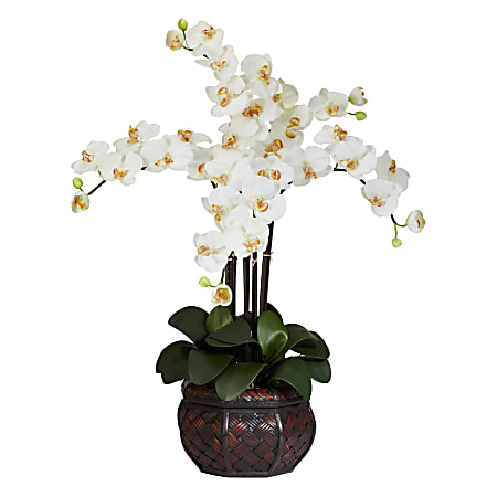 Nearly Natural 31"H Silk Phalaenopsis Arrangement With