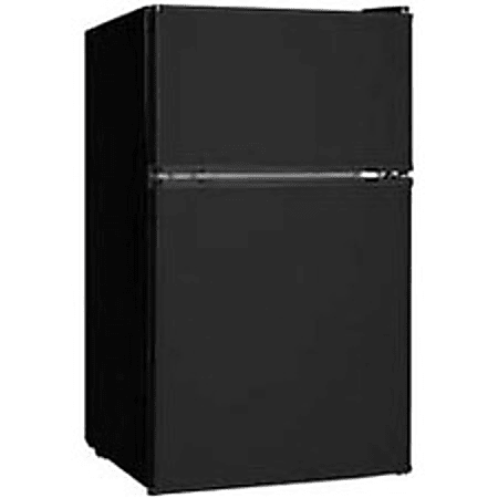 Midea Refrigerator/Freezer - 3.10 ft³ - Manual Defrost - Reversible - 2.18 ft³ Net Refrigerator Capacity - 0.92 ft³ Net Freezer Capacity - Black
