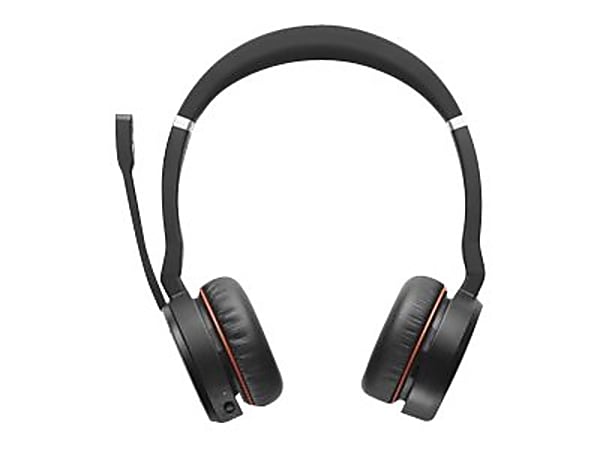 Jabra Evolve 75+ UC Stereo - Headset - on-ear - Bluetooth - wireless - active noise canceling - USB