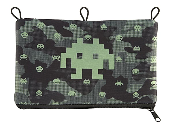 Office Depot® Brand Neoprene Pencil Pouch, 5-1/2" x 9-9/20", Invader Camo