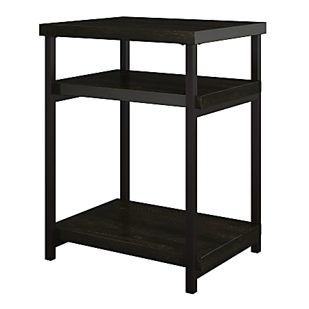 Ameriwood™ Home Elmwood End Table, 23-3/4"H x 18"W x 14-13/16"D, Black/Brown