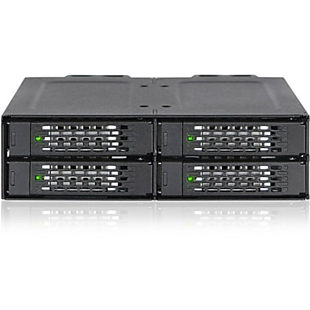 Icy Dock ToughArmor MB699VP-B Drive Enclosure for 5.25" - Mini-SAS HD Host Interface Internal - Black - MB699VPB