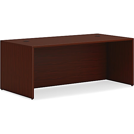 HON Mahogany Laminate Mod Desk Component - 72" x 36"29" - Material: Metal - Finish: Mahogany Laminate