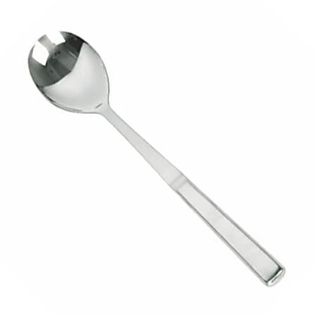 Thunder Group Solid Serving Spoon, 12", Silver
