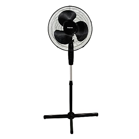 Impress Handi-Fan Oscillating Stand Fan, 52"H x 21"W x 16"D, Black