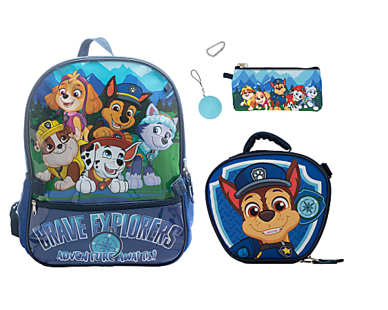 Accessory Innovations 5 Piece Kids Licensed Backpack Set Paw Patrol Office Depot