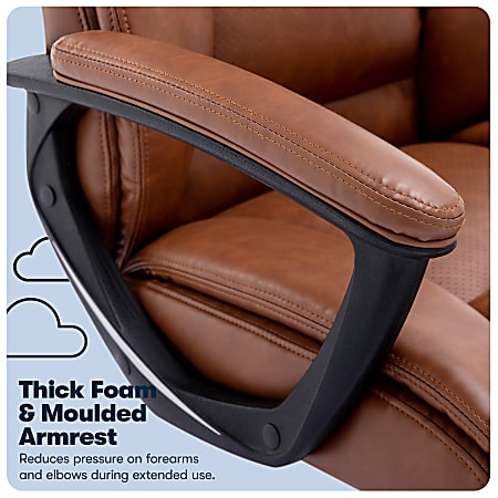 Serta Connor Ergonomic Bonded Leather High Back Executive Office