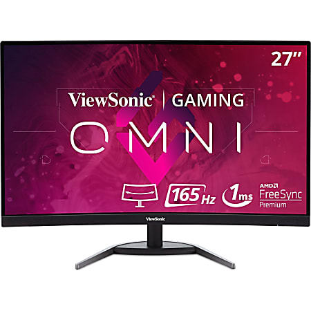 Viewsonic VX2768-PC-MHD 27" Full HD Curved Screen LED Gaming LCD Monitor - 16:9 - 27" Class - Multi-domain Vertical Alignment (MVA) - 1920 x 1080 - 16.7 Million Colors - FreeSync Premium Pro