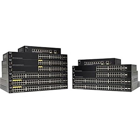 Cisco SF250-24 Ethernet Switch - 24 Ports - Manageable - 2 Layer Supported - 10.60 W Power Consumption - Twisted Pair - Rack-mountable - Lifetime Limited Warranty