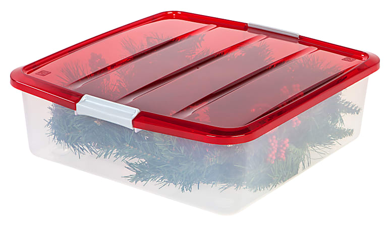 Inch Wreath Sterilite Wreath Holder Wreath Storage Container Sterilite  Holiday Nesting Wreath Storage