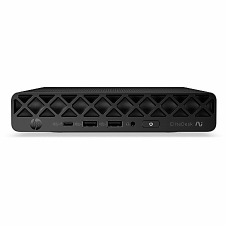 HP EliteDesk 8 G2i Next Gen AI PC, Mini Core Ultra 5, 16 GB, SSD 256 GB, Win 11 Home, Jack Black, Smart Buy, with HP Wolf Pro Security Edition