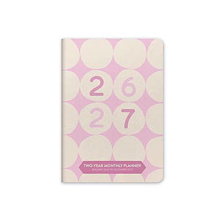2026-2027 Orange Circle Studio 24-Month Monthly Pocket Planner, 6-1/2" x 4-5/8", Darling Dots, January 2026 To December 2027, 26772
