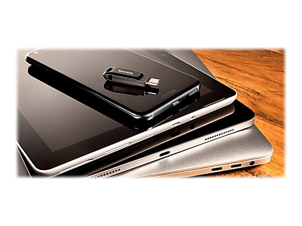 SanDisk USB 3.2 Ultra Dual Drive Go 265GB Black - Office Depot