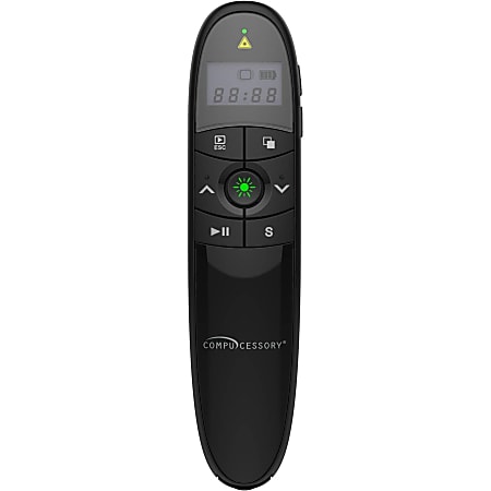 Compucessory Wireless Laser Presenter - Bright Green Light - 1 Each