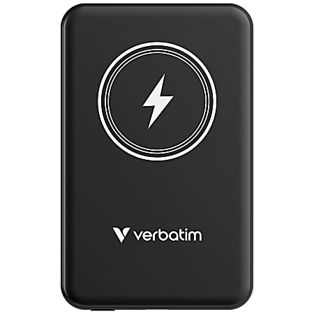Verbatim Charge 'n' Go Magnetic Wireless Power Bank, Black, 32240