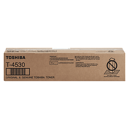 Toshiba T4530 Original Toner Cartridge - Laser - 30000 Pages - Black - 1 Each Toshiba T4530 Original Toner Cartridge - Laser - 30000 Pages - Black - 1 Each
