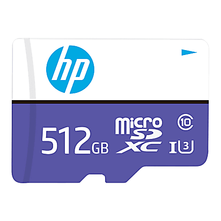HP mx330 Class 10 U3 microSDXC Flash Memory Card, 512GB, P-SDU512U3100HPMX-GE