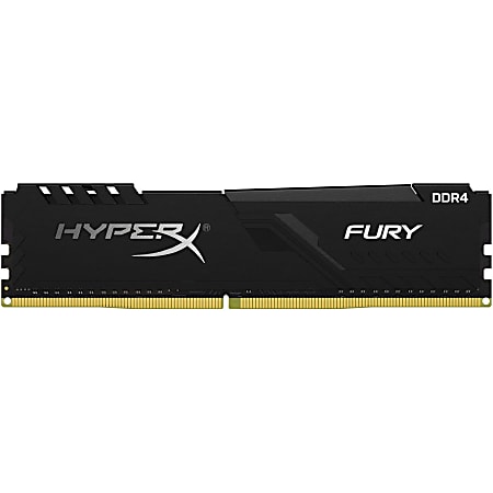 HyperX Fury 16GB DDR4 SDRAM Memory Module - For Desktop PC, Server - 16 GB (1 x 16GB) - DDR4-2400/PC4-19200 DDR4 SDRAM - 2400 MHz - CL15 - 1.20 V - Unbuffered - 288-pin - DIMM - Lifetime Warranty