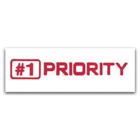 Cosco® Phrase Stamp, "Priority", Red