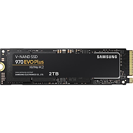 Samsung 970 EVO Plus 2 TB Solid State Drive - M.2 2280 Internal - PCI Express (PCI Express 3.0x4) - 1200 TB TBW - MZV7S2T0BAM