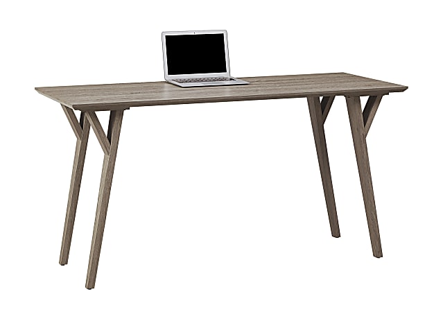 Realspace Trezza 60 W Writing Desk Light Oak Office Depot