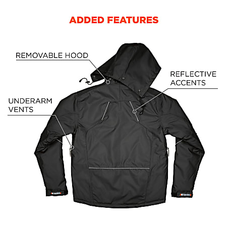 Ergodyne N Ferno 6467 Winter Work Jacket X Large Black - Office Depot