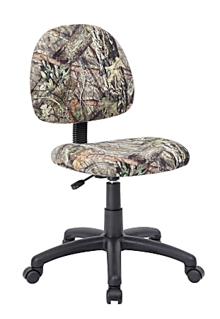 Boss Mossy Oak Deluxe Posture Task Chair, Camouflage