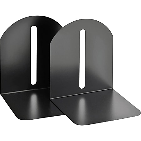 STEELMASTER® Fashion Steel Bookends, 9", Black