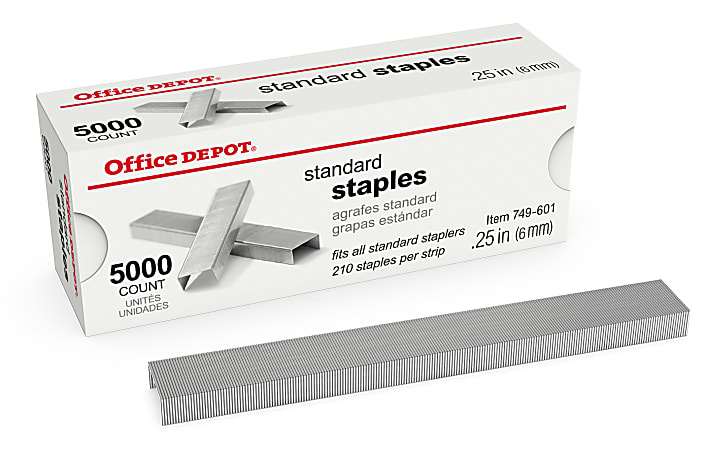 Office Depot Brand Staples 14 Standard Full Strip Box Of 5000 2661