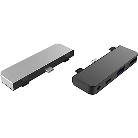 Targus® Sanho HyperDrive 4-in-1 USB-C Hub For iPad® Pro/Air, 3/8"H x 1-1/16"W x 3-1/4"D, Gray, HD319E-GRAY