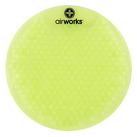 Hospeco AirWorks® Splash-Free Urinal Screens, Cucumber Melon, Pack Of 10 Screens
