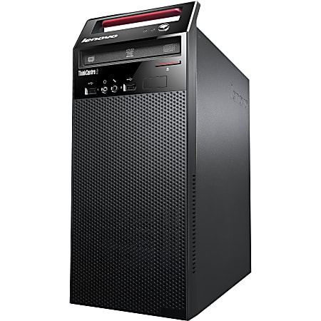 Lenovo ThinkCentre E73 10AS00DDUS Desktop Computer - Intel Core i3 i3-4150 3.50 GHz - 4 GB DDR3 SDRAM - 500 GB HDD - Windows 8.1 Pro 64-bit downgradable to Windows 7 Professional - Tower - Glossy Black