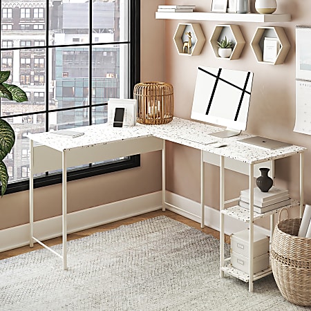 Ameriwood l shaped desk white store