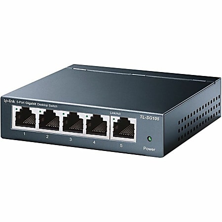 TP-Link 5-Port 10/100/1000Mbps Desktop Switch - 5 Ports - Gigabit Ethernet - 10/100/1000Base-T - 2 Layer Supported - TLSG605