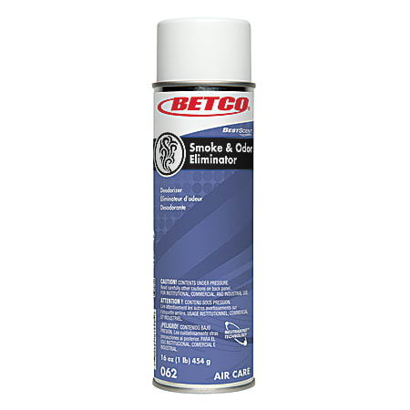 Betco® BestScent™ Smoke And Odor Eliminator Air Freshener, Spring Renewal, 16 Oz, Pack Of 12