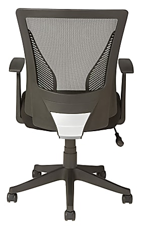 Realspace Radley Mesh Mid Back Task Chair Black BIFMA Compliant