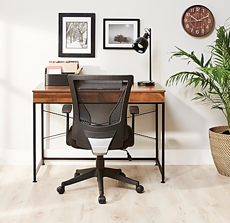 Realspace Radley Mesh Mid Back Task Chair Black BIFMA Compliant