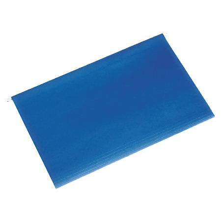 SKILCRAFT® Hanging File Folders, 1/5 Cut, 2" Expansion, Legal Size, Blue, Box Of 25 Folders (AbilityOne 7530-01-357-6856)