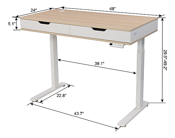 Realspace 48 sale electric desk