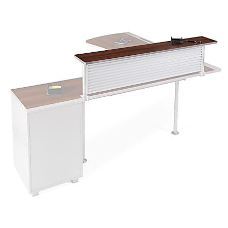WorkPro® ModOffice™ Shelf Kit For Reception, 3/4"H x 54"W x 8 7/8"D, Walnut