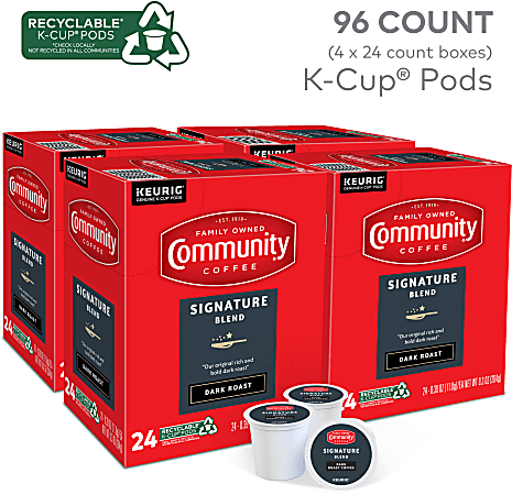 Community Coffee Keurig Single Serve K Cup Pods Signature Blend