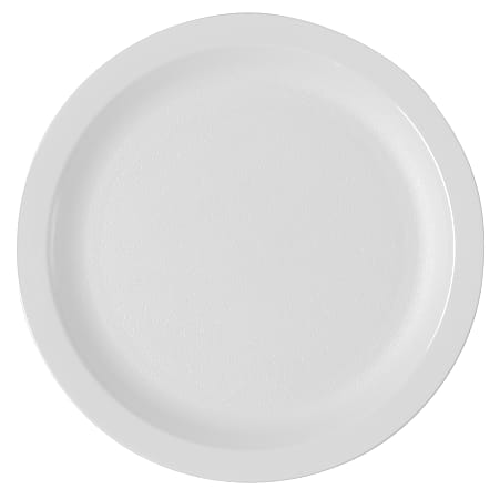 Cambro Camwear Round Dinnerware Plates, 8-1/4", White, Set Of 48 Plates